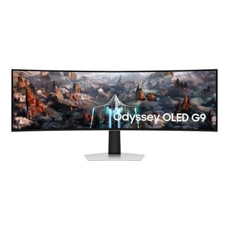 Monitor Gaming Ultrapanorámico Curvo Samsung Odyssey OLED G9 S49CG934SU 49'- Dual QHD- 0.03ms- 240Hz- OLED- Multimedia- Plata