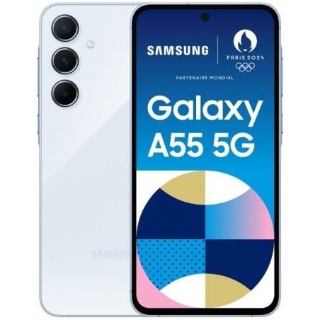 Smartphone Samsung Galaxy A55 8GB- 128GB- 6.6'- 5G- Azul Cielo
