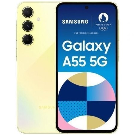 Smartphone Samsung Galaxy A55 8GB- 128GB- 6.6'- 5G- Amarillo