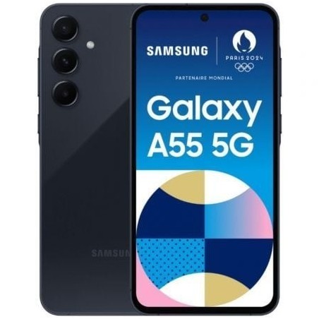 Smartphone Samsung Galaxy A55 8GB- 256GB- 6.6'- 5G- Negro Eclipse