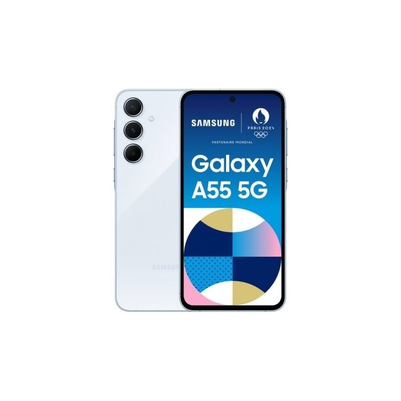 Smartphone Samsung Galaxy A55 8GB- 256GB- 6.6'- 5G- Azul Cielo
