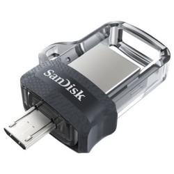 Pendrive 64GB SanDisk Dual m3.0 Ultra USB 3.0- MicroUSB