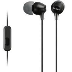 Auriculares Intrauditivos Sony MDR-EX15AP- con Micrófono- Jack 3.5- Negros