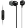 Auriculares Intrauditivos Sony MDR-EX15AP- con Micrófono- Jack 3.5- Negros