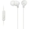 Auriculares Intrauditivos Sony MDR-EX15AP- con Micrófono- Jack 3.5- Blancos
