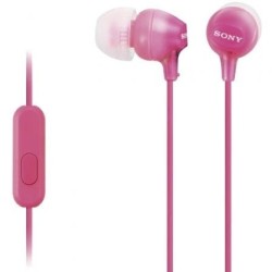 Auriculares Intrauditivos Sony MDR-EX15APPI- con Micrófono- Jack 3.5- Rosas