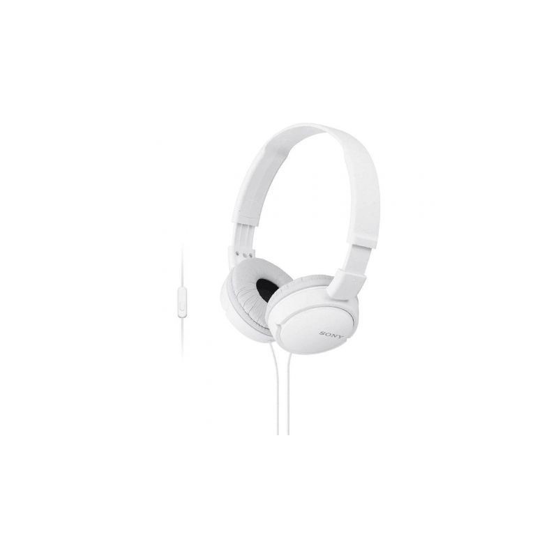 Auriculares Sony MDRZX110APW- con Micrófono- Jack 3.5- Blancos