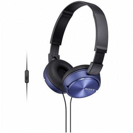 Auriculares Sony MDRZX310APL- con Micrófono- Jack 3.5- Azules