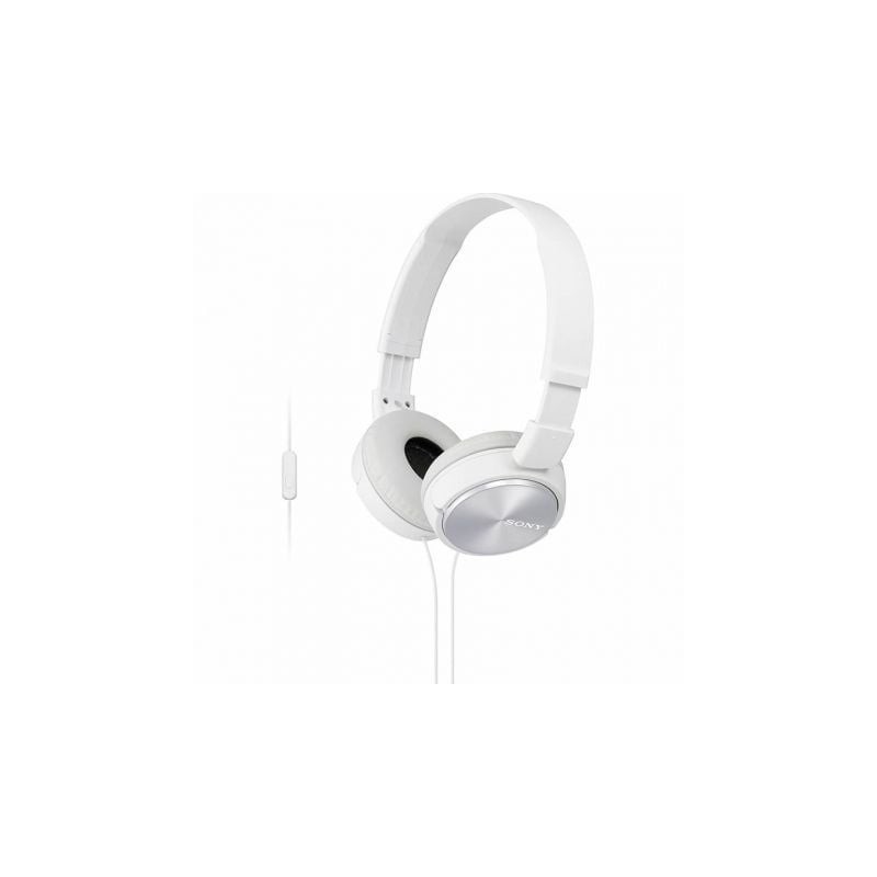 Auriculares Sony MDRZX310APW- con Micrófono- Jack 3.5- Blancos