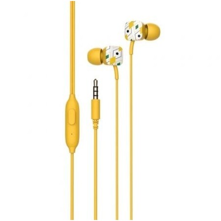 Auriculares Intrauditivos SPC Hype- con Micrófono- Jack 3.5- Amarillos