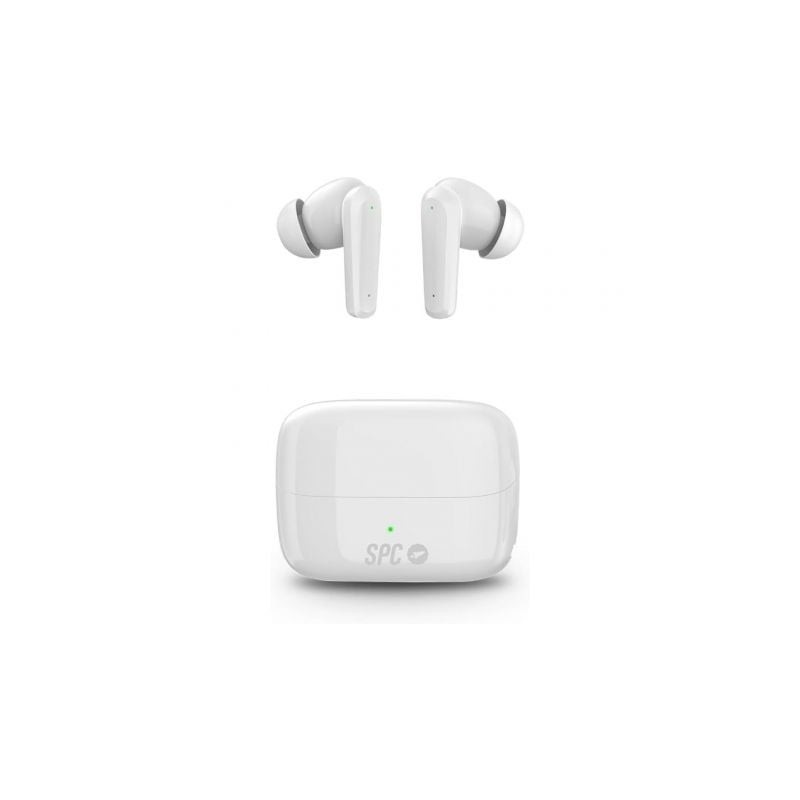 Auriculares Bluetooth SPC Ether 2 Pro con estuche de carga- Autonomía 6.5h- Blancos