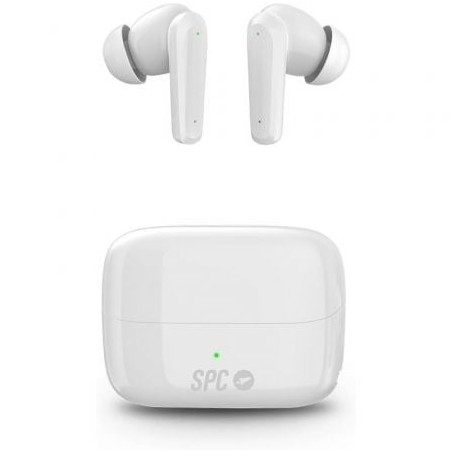 Auriculares Bluetooth SPC Ether 2 Pro con estuche de carga- Autonomía 6.5h- Blancos