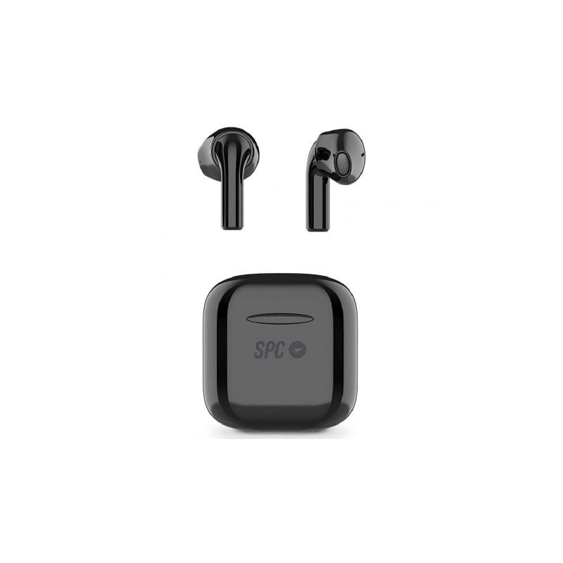 Auriculares Bluetooth SPC Zion Pro con estuche de carga- Autonomía 3.5h- Negros