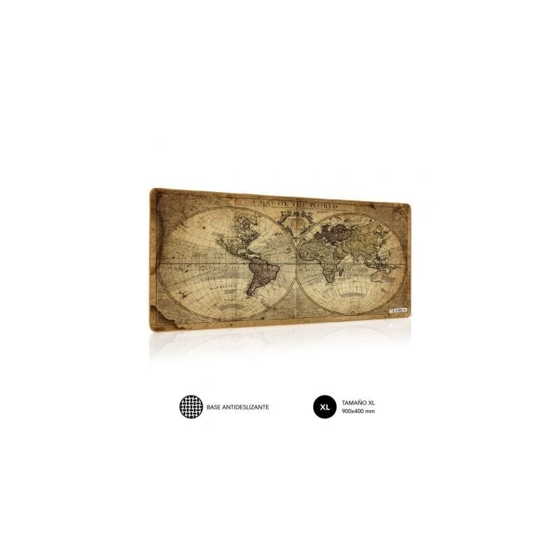 Alfombrilla Subblim SUBMP-01PUW03 Vintage World XL- 900 x 400 x 3 mm