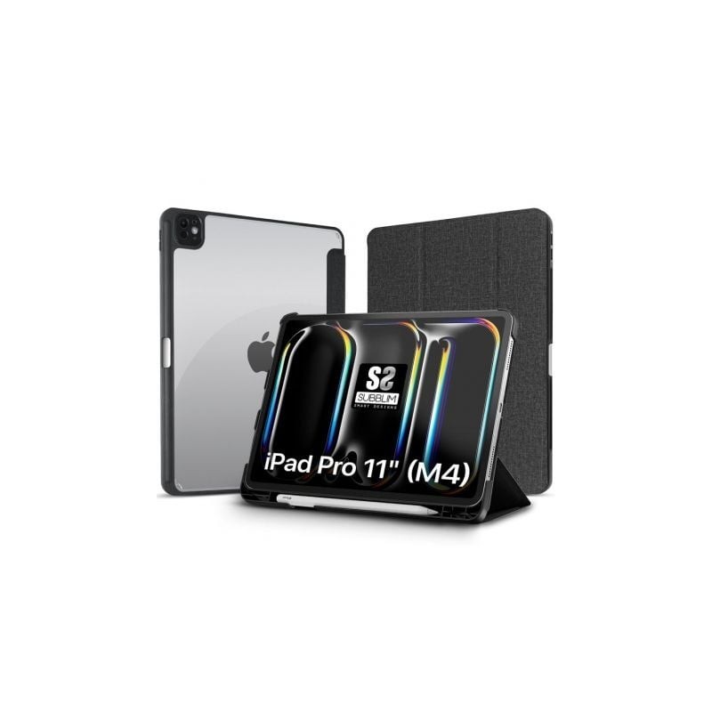 Funda Subblim Clear Shock Case para iPad Pro 11' 2024 M4- Negra