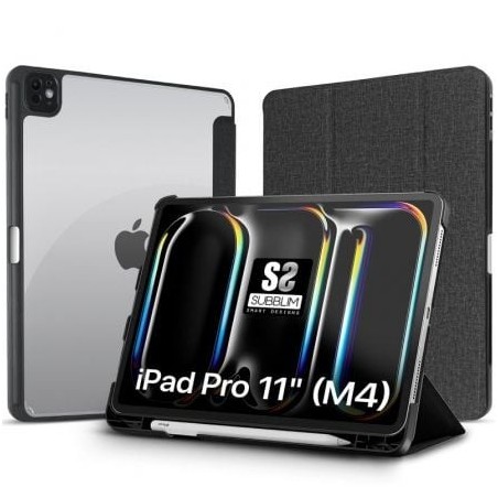 Funda Subblim Clear Shock Case para iPad Pro 11' 2024 M4- Negra