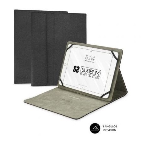 Funda Subblim Clever Stand para Tablets de 9'-10.1'- Negra