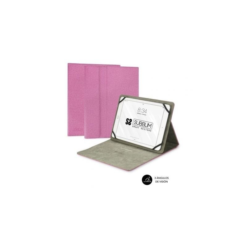 Funda Subblim Clever Stand para Tablets de 9'-10.1'- Rosa