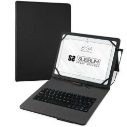 Funda con Teclado Subblim Keytab Pro USB para Tablets de 10.1'-11'- Negra