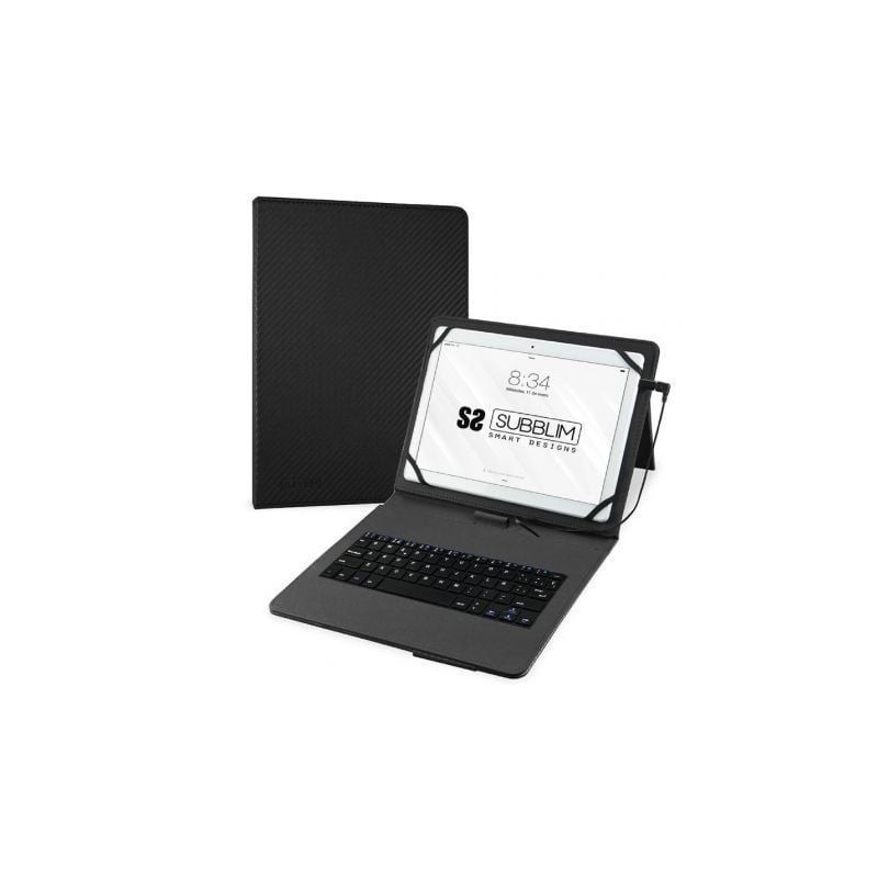 Funda con Teclado Subblim Keytab Pro USB para Tablets de 10.1'-11'- Negra