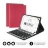Funda con Teclado Subblim Keytab Pro Bluetooth para Tablets de 10.1'-10.8'- Roja