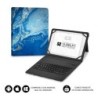 Funda con Teclado Subblim Keytab Pro Bluetooth para Tablets de 9'-11'- Marmol Azul