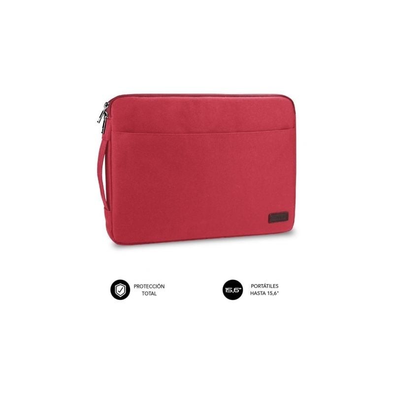 Funda Subblim Urban Laptop Sleeve para Portátiles hasta 15.6'- Roja