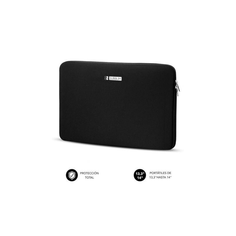 Funda Subblim Business Laptop Sleeve Neoprene para Portátiles 13.3'-14'- Negra