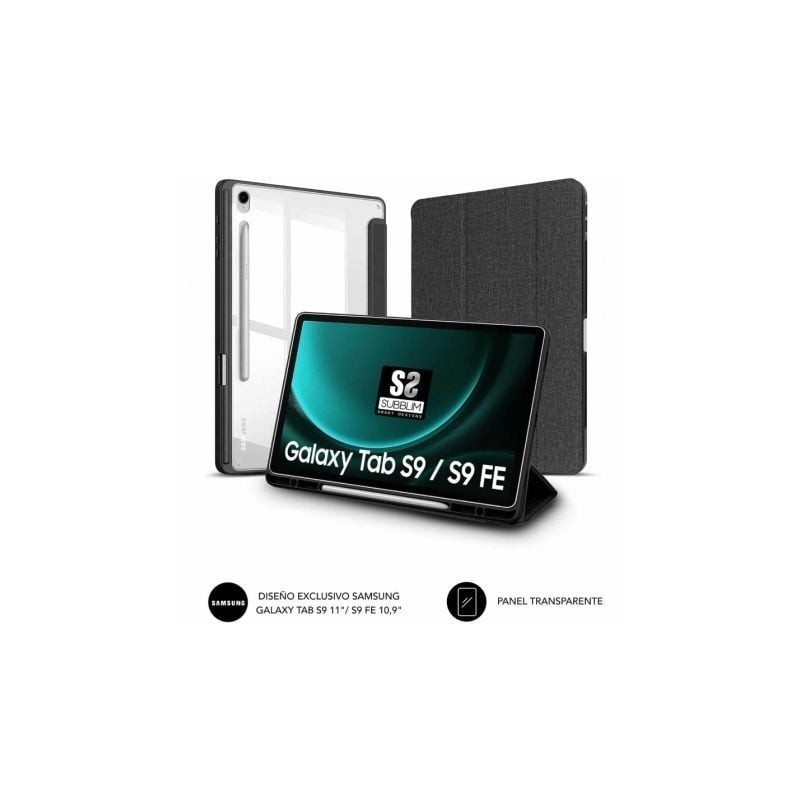 Funda Subblim Clear Shock para Tablet Samsung S9 11'- S9 FE 10.9'- Negra