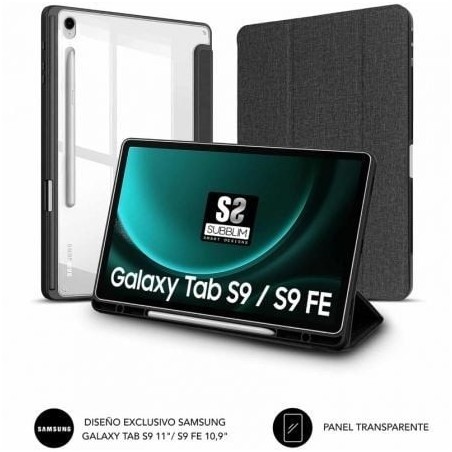Funda Subblim Clear Shock para Tablet Samsung S9 11'- S9 FE 10.9'- Negra