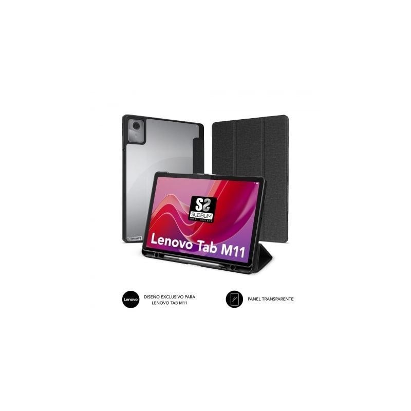Funda Subblim Clear Shock Case CST-5SC130 para Tablet Lenovo M11 de 11'- Negra