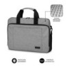 Maletín Subblim Air Padding Laptop Bag para Portátiles hasta 15.6'- Cinta para Trolley- Gris