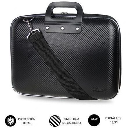 Maletín Subblim Eva Carbon para Portátiles hasta 13.3'- Semi Rígido- Negro