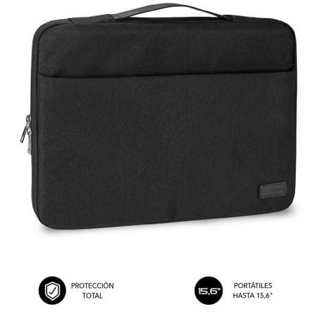 Maletín Subblim Elegant Laptop Sleeve para Portátiles hasta 15.6'- Negro