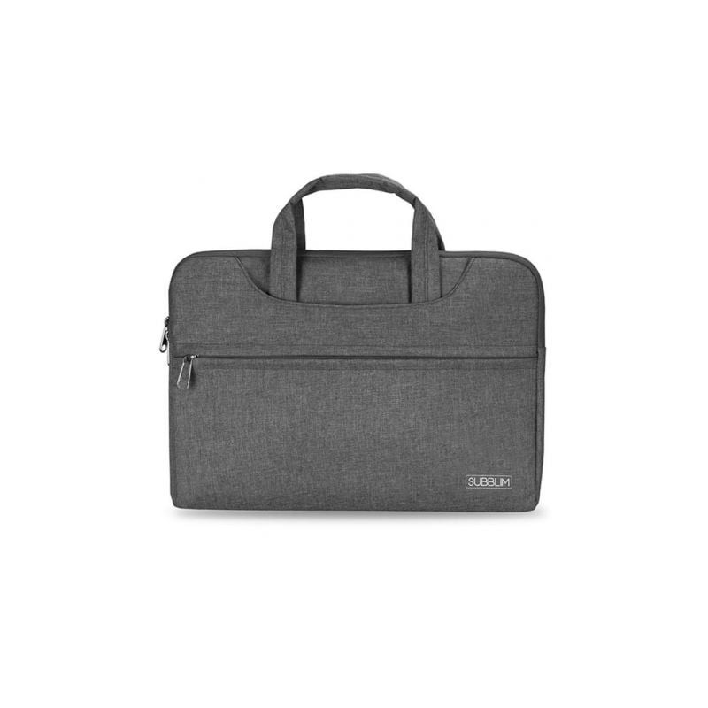 Maletín Subblim Business Laptop Sleeve para Portátiles hasta 15.6'- Cinta para Trolley- Gris