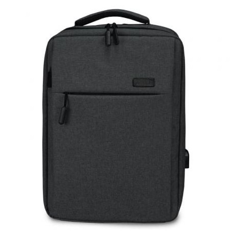 Mochila Subblim Traveller Airpadding Backpack para Portátiles hasta 15.6'- Puerto USB- Gris