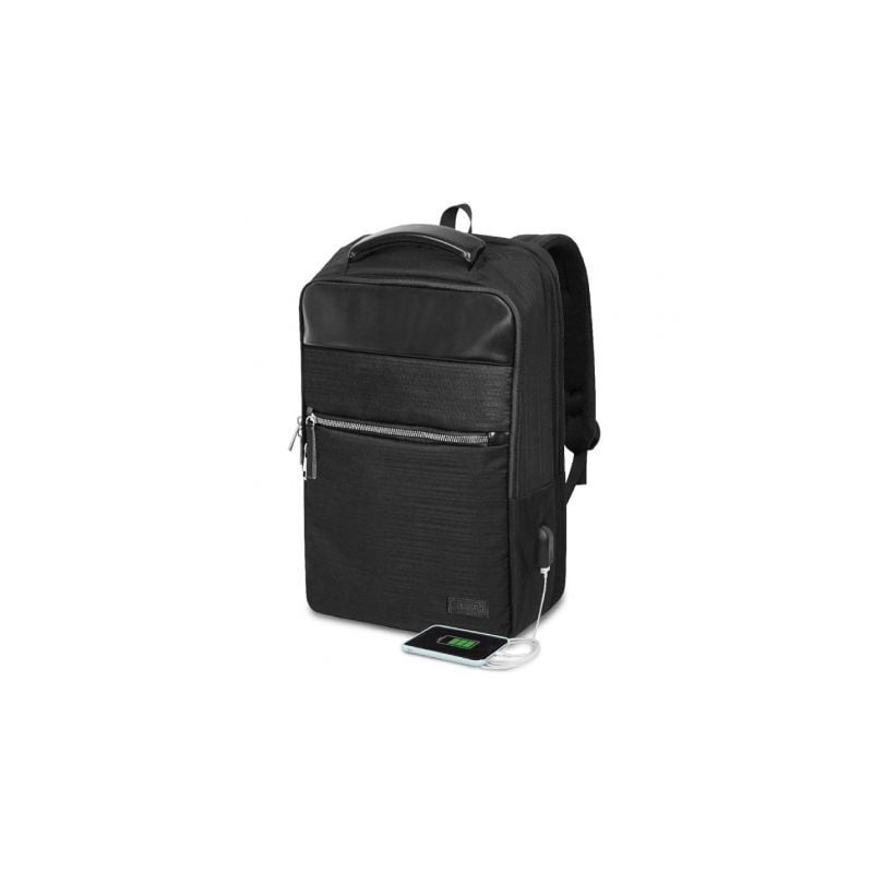 Mochila Subblim Business V2 AP Backpack para Portátiles hasta 15.6'- Puerto USB- Negra