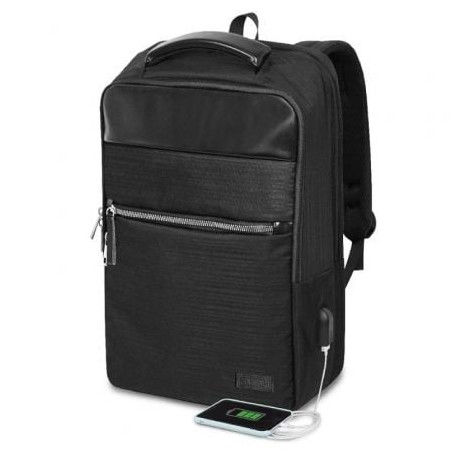 Mochila Subblim Business V2 AP Backpack para Portátiles hasta 15.6'- Puerto USB- Negra