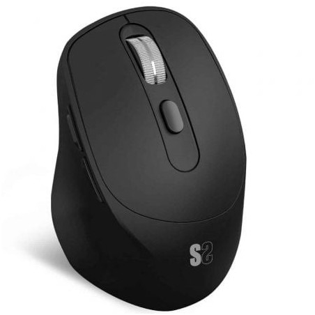 Ratón Ergonómico Inalámbrico por Bluetooth- 2.4GHz Subblim Comfort Ergo Dual Battery- Batería recargable- Hasta 2400 DPI- Neg