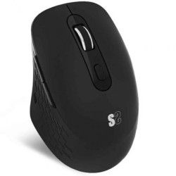 Ratón Ergonómico Inalámbrico por Bluetooth- 2.4GHz Subblim Curve Ergo Dual Battery- Batería recargable- Hasta 1600 DPI- Negro
