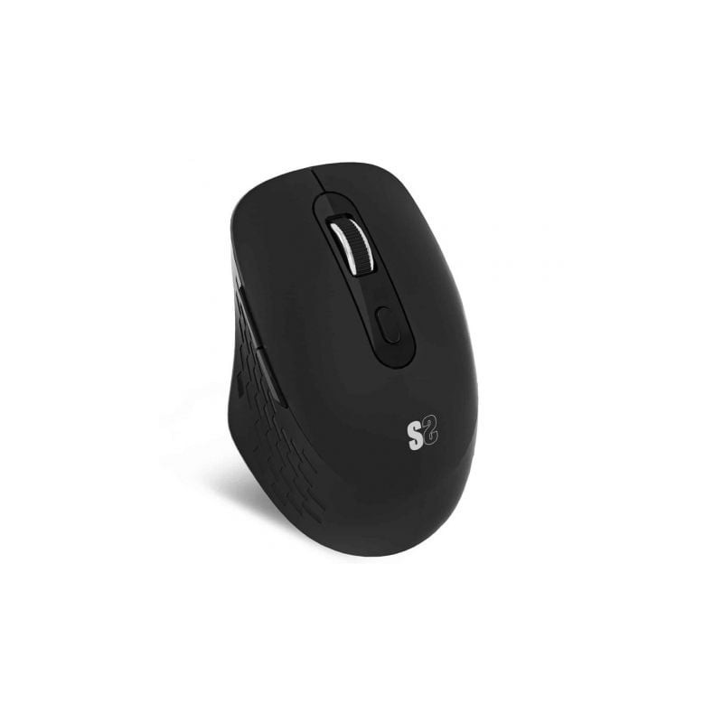 Ratón Ergonómico Inalámbrico por Bluetooth- 2.4GHz Subblim Curve Ergo Dual Battery- Batería recargable- Hasta 1600 DPI- Negro