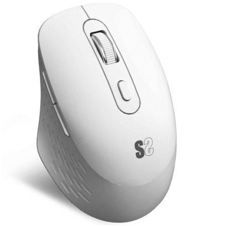 Ratón Ergonómico Inalámbrico por Bluetooth- 2.4GHz Subblim Curve Ergo Dual Battery- Batería recargable- Hasta 1600 DPI- Blanc