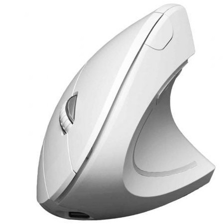 Ratón Ergonómico Inalámbrico por Bluetooth- 2.4GHz Subblim Glide Vertical Ergo Dual Battery- Batería Recargable- Hasta 1600 D