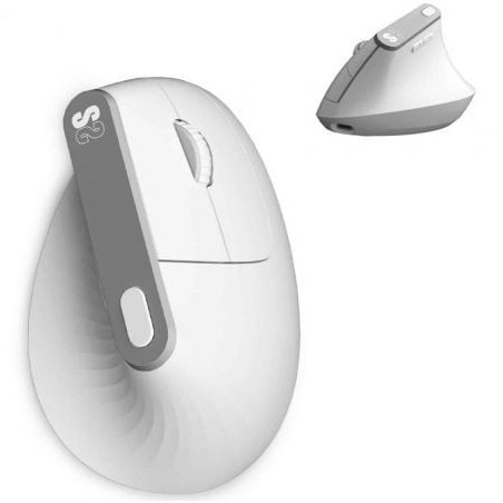 Ratón Ergonómico Inalámbrico por Bluetooth- 2.4GHz Subblim Nature Vertical Ergo Dual Battery- Batería Recargable- Hasta 4000
