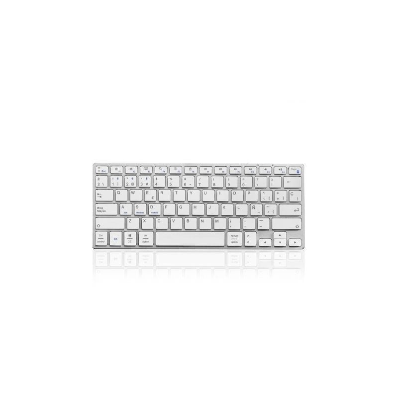 Teclado Compacto Inalámbrico por Bluetooth Subblim Advance Compact- Plata