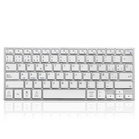 Teclado Compacto Inalámbrico por Bluetooth Subblim Advance Compact- Plata