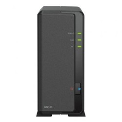 NAS Synology Diskstation DS124- 1 Bahía 3.5'- 2.5'- 1GB DDR4- Formato Torre
