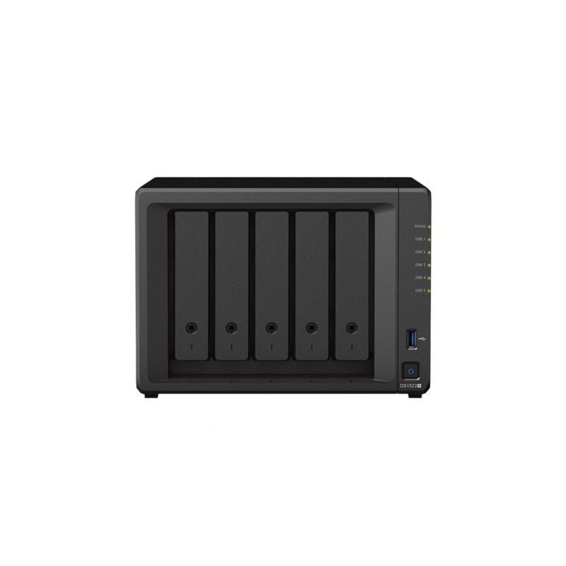NAS Synology Diskstation DS1522+- 5 Bahía 3.5'- 2.5'- 8GB DDR4- Formato Torre