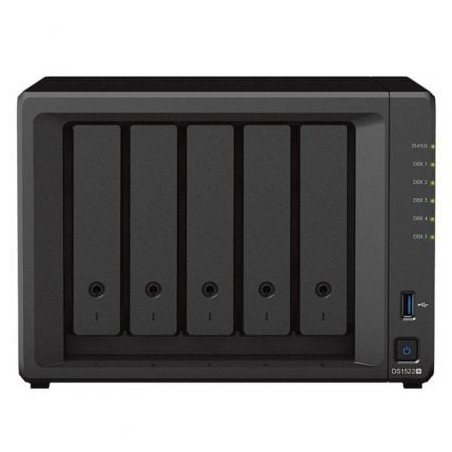 NAS Synology Diskstation DS1522+- 5 Bahía 3.5'- 2.5'- 8GB DDR4- Formato Torre