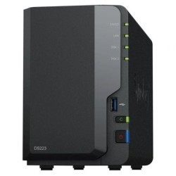 NAS Synology Diskstation DS223- 2 Bahías 3.5'- 2.5'- 2GB DDR4- Formato Torre
